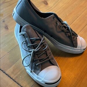 Converse Gray and White Classic Canvas Sneakers